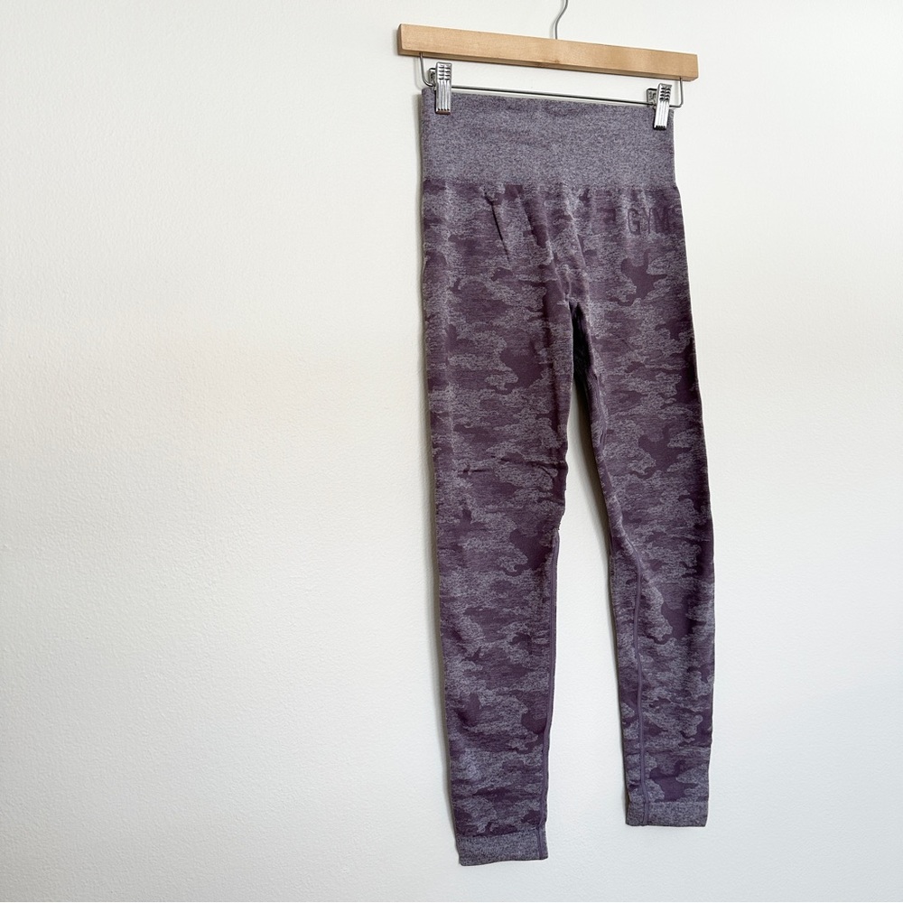 Gymshark Camo Seamless Leggings Purple Size Small - Picture 7 of 7